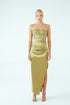 FRENCH LACE BUSTIER AND FRONT SLIT SKIRT - Barrus London